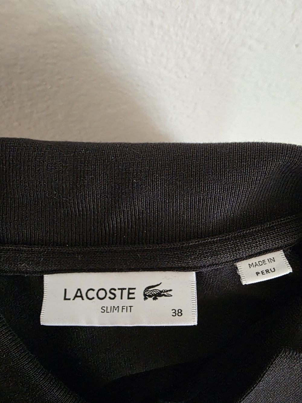 Lacoste Black Long Sleeve Polo Top - Picture 4 of 4